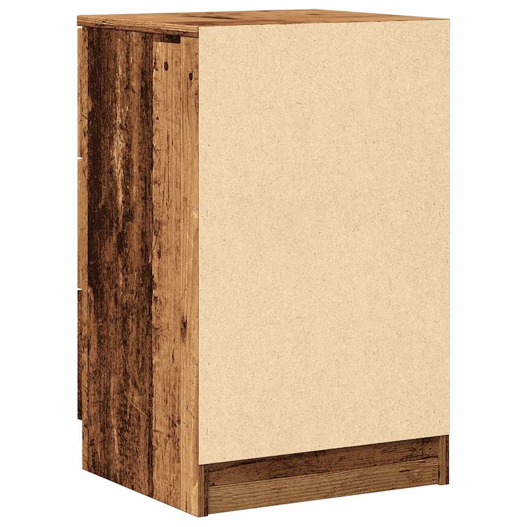 Nattbord gammelt tre 40x36x65 cm konstruert tre