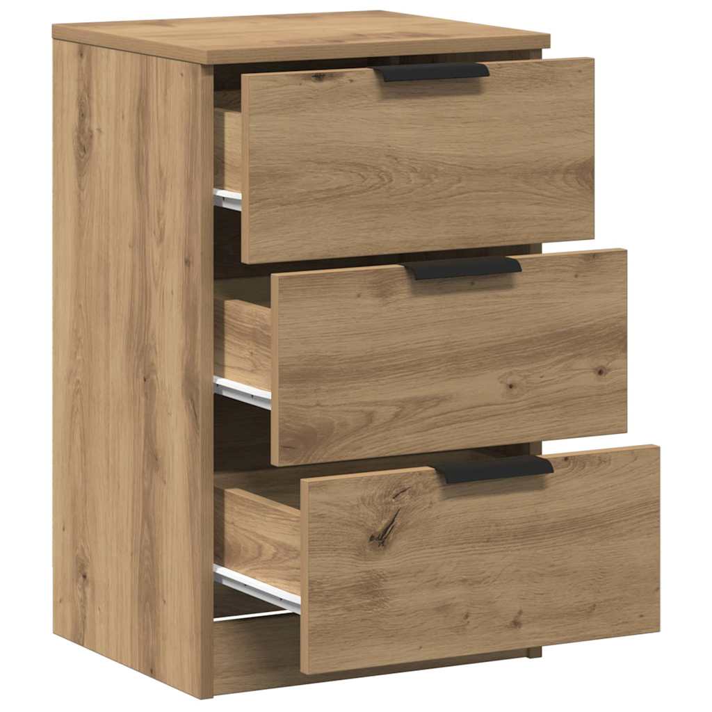 Nattbord 2 stk artisan eik 40x36x65 cm konstruert tre