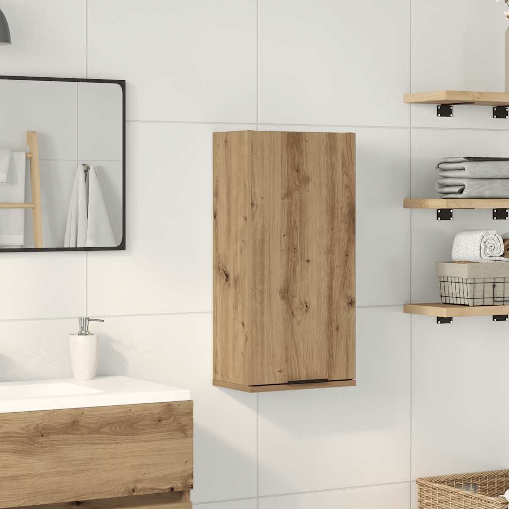 Vegghengt baderomsskap artisan eik 32x20x67 cm