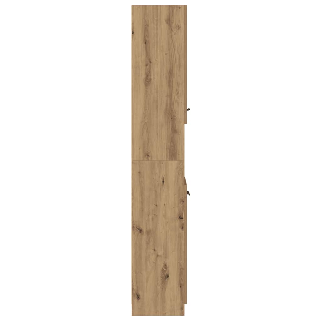 Baderomsskap artisan eik 32x34x188,5 cm konstruert tre