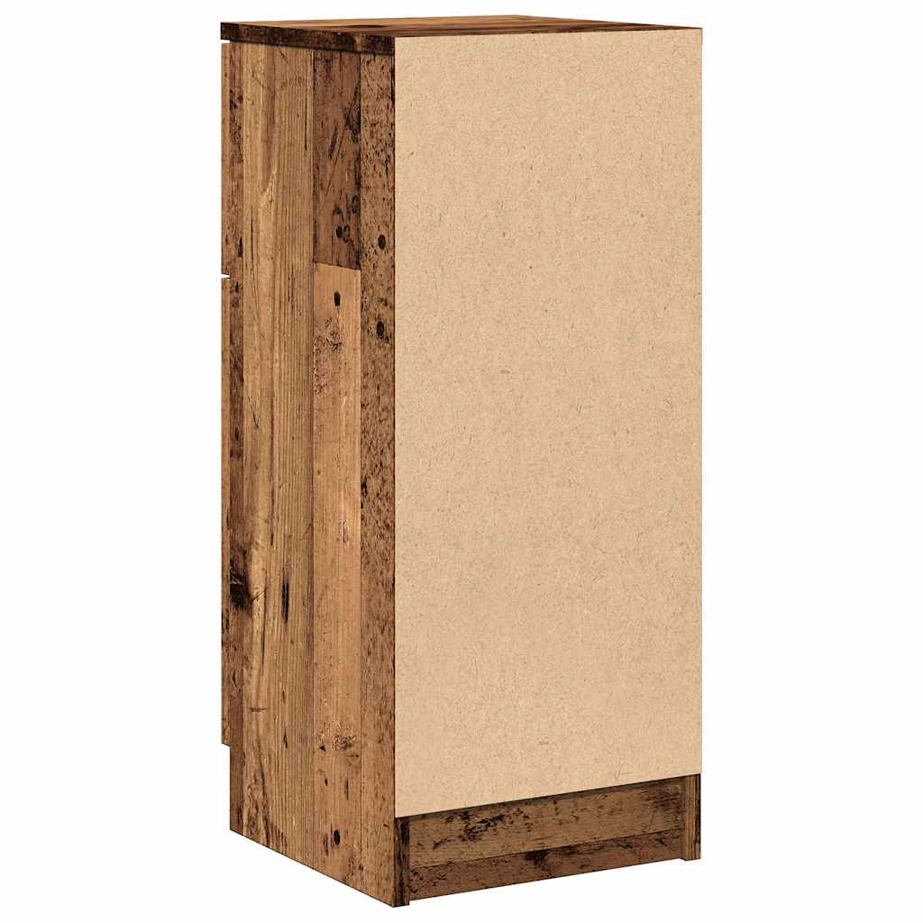 Skjenk gammelt tre 30x30x70 cm konstruert tre
