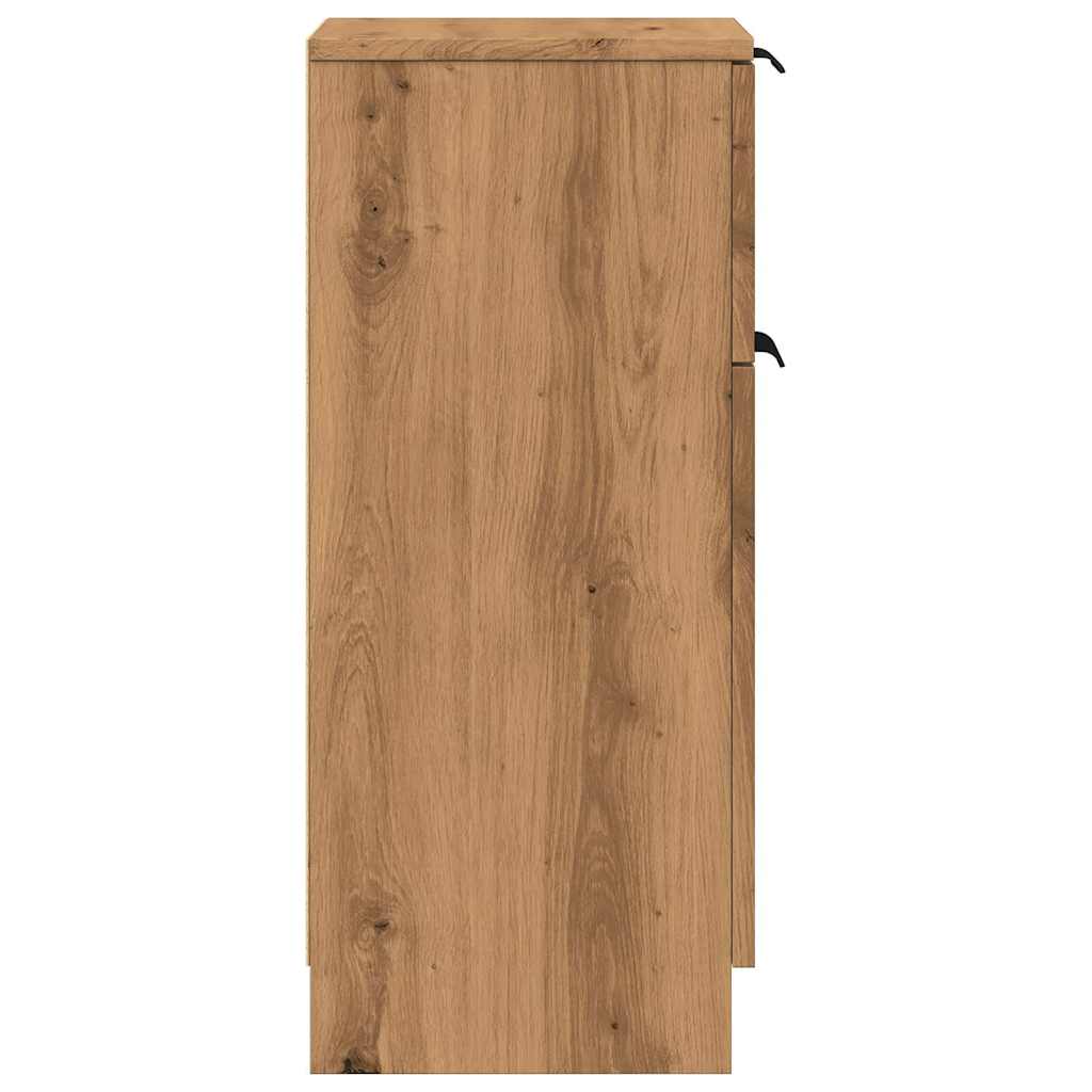 Skjenker 2 stk artisan eik 30x30x70 cm konstruert tre