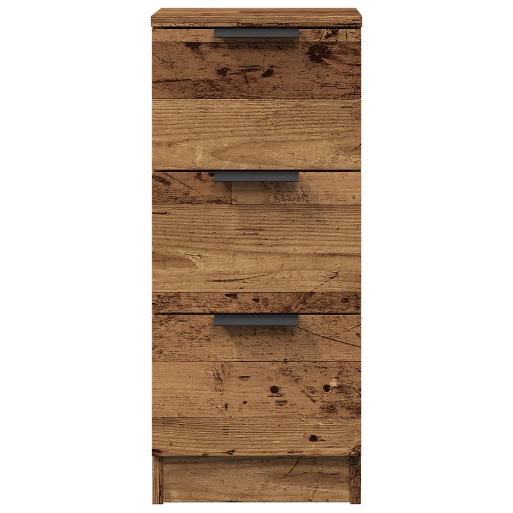 Skjenk gammelt tre 30x30x70 cm konstruert tre