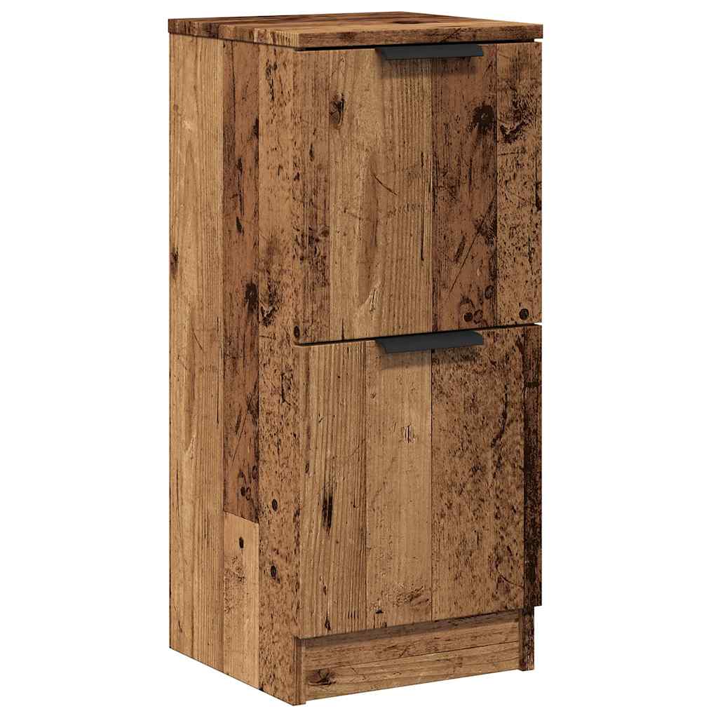 Skjenk gammelt tre 30x30x70 cm konstruert tre