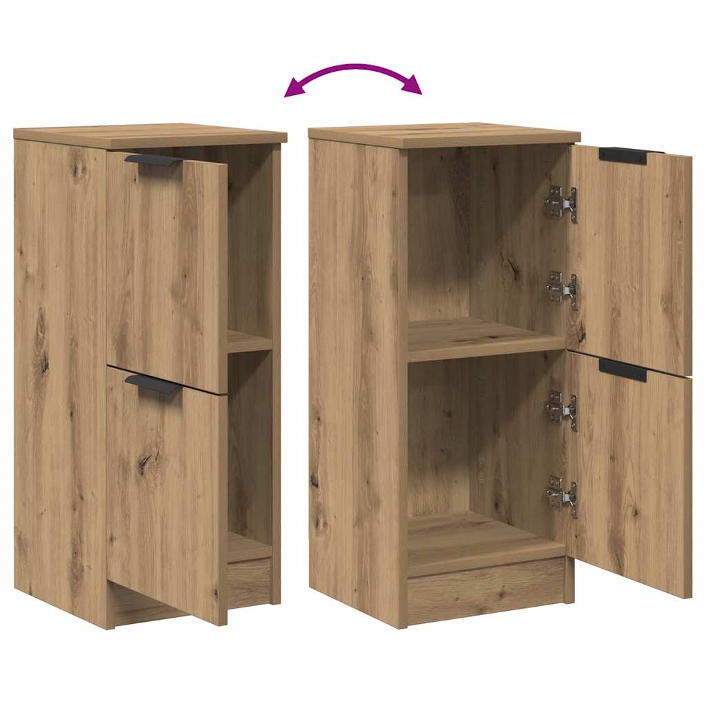 Skjenker 2 stk artisan eik 30x30x70 cm konstruert tre