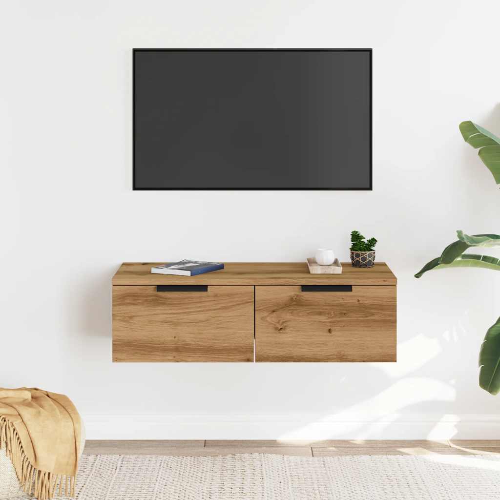 Veggskap artisan eik 68x30x20 cm konstruert tre