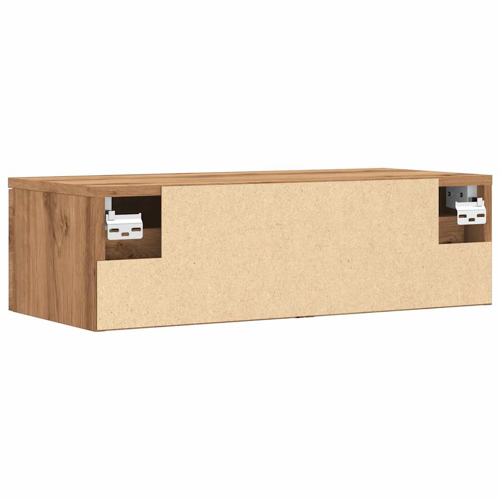 Veggskap artisan eik 68x30x20 cm konstruert tre