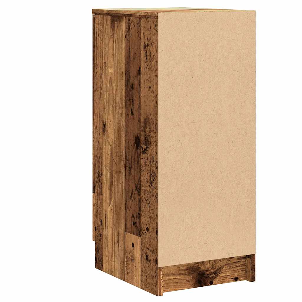 Skoskap gammelt tre 29,5x35x70 cm konstruert tre
