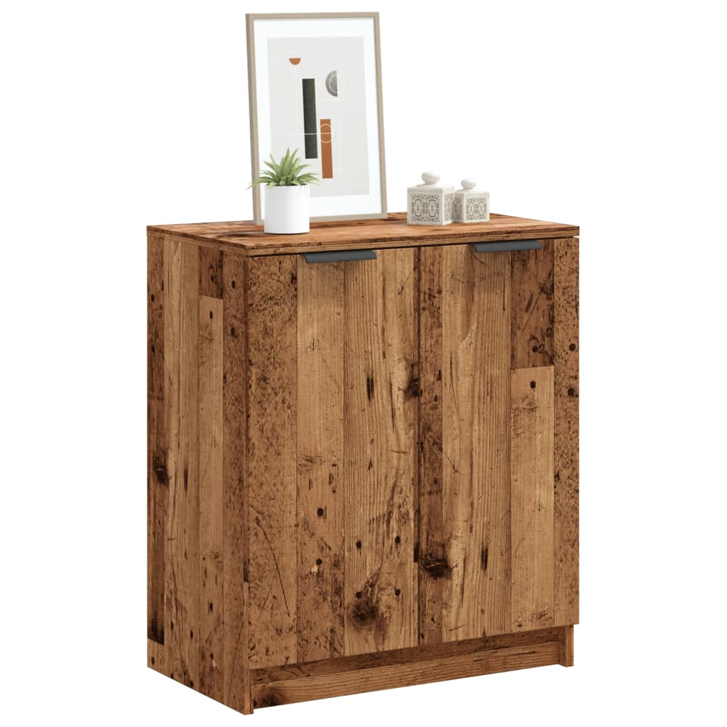 Skoskap gammelt tre 59x35x70 cm konstruert tre