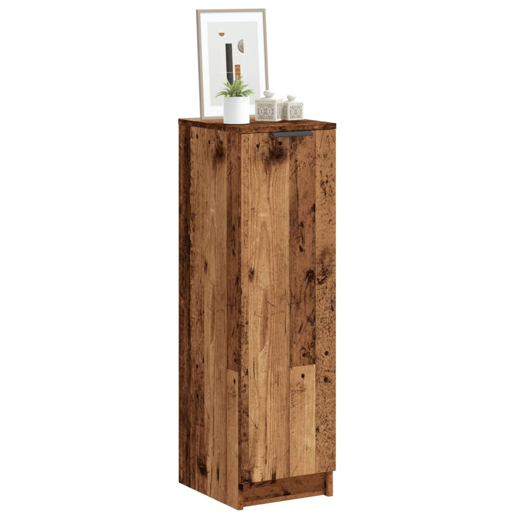 Skoskap gammelt tre 29,5x35x100,5 cm konstruert tre