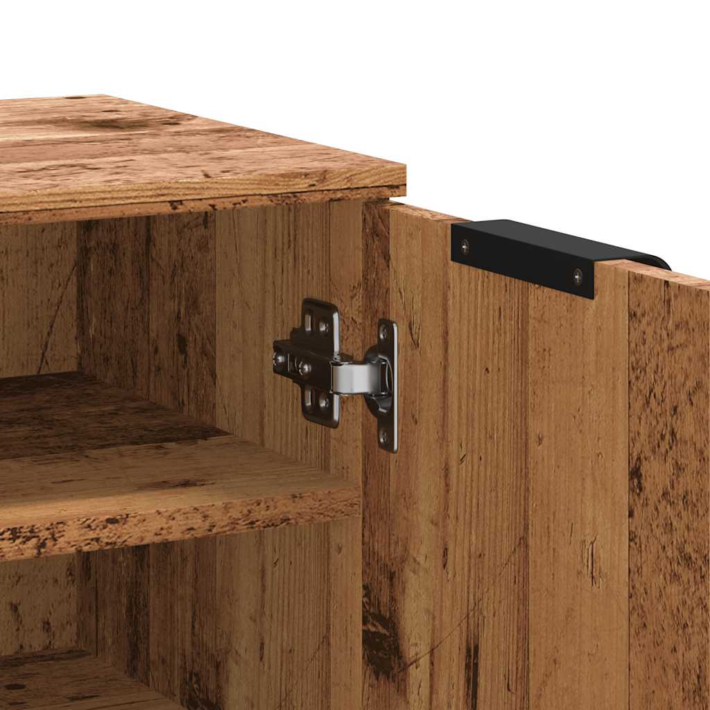 Skoskap gammelt tre 59x35x100,5 cm konstruert tre