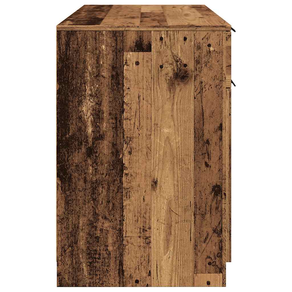 Skrivebord gammelt tre 100x50x75 cm konstruert tre