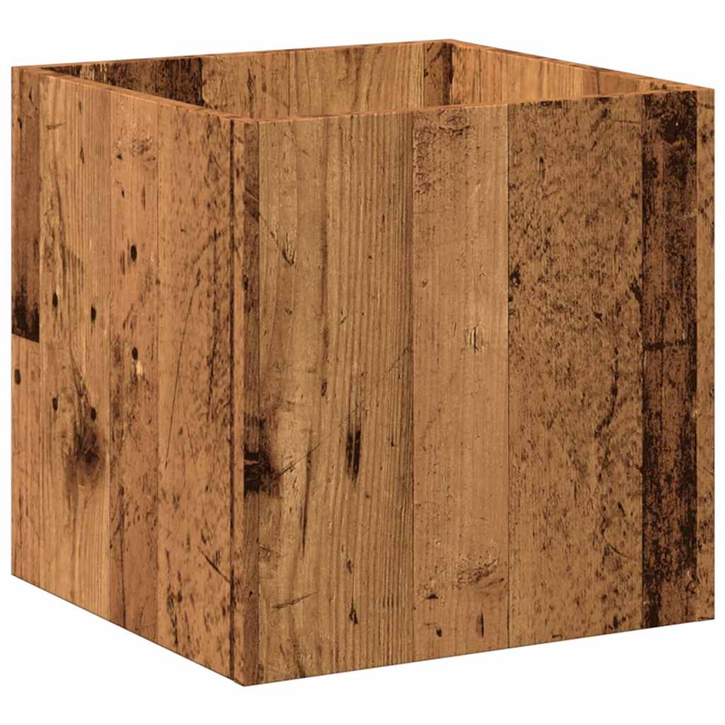 Plantekasse gammelt tre 40x40x40 cm konstruert tre