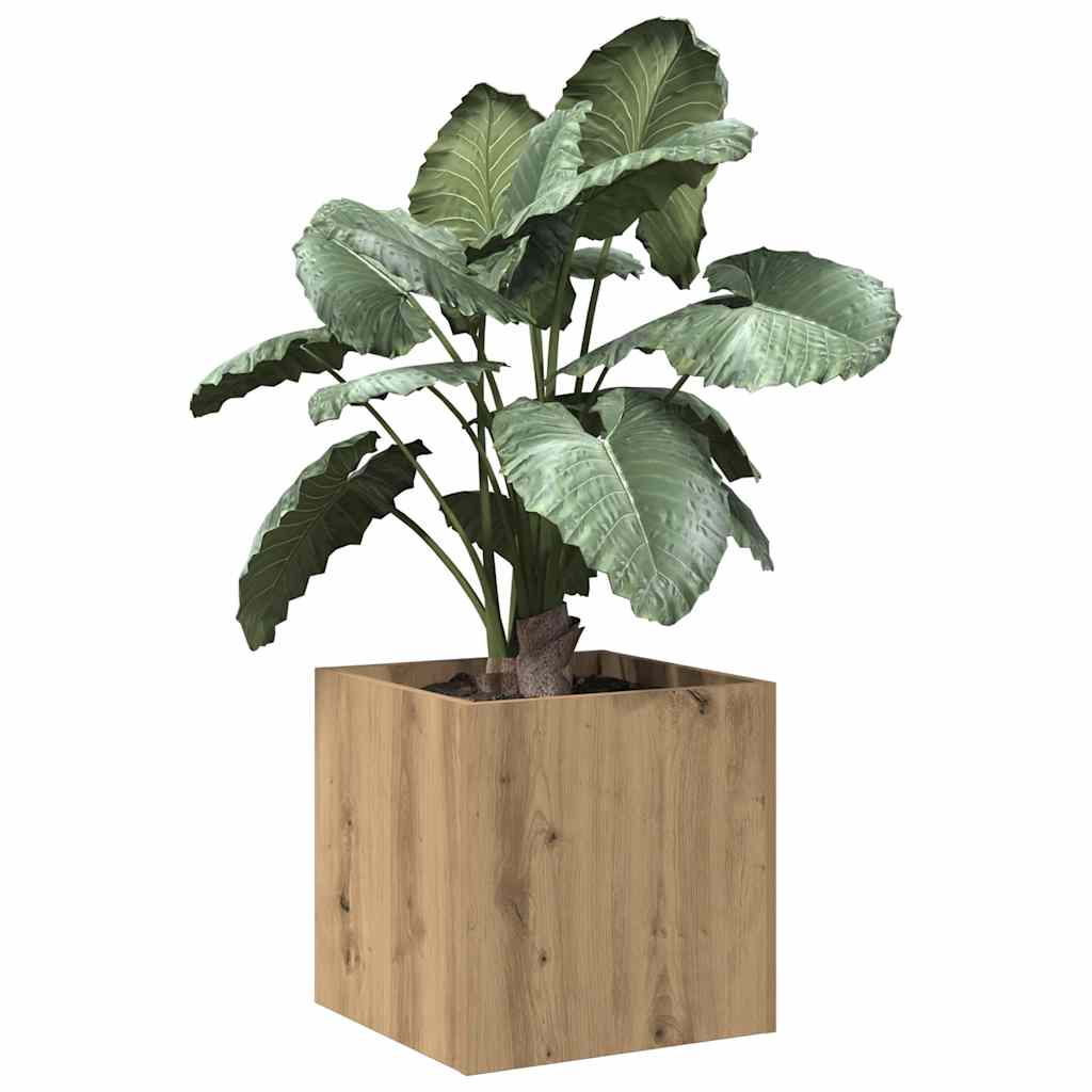 Plantekasse artisan eik 40x40x40 cm konstruert tre