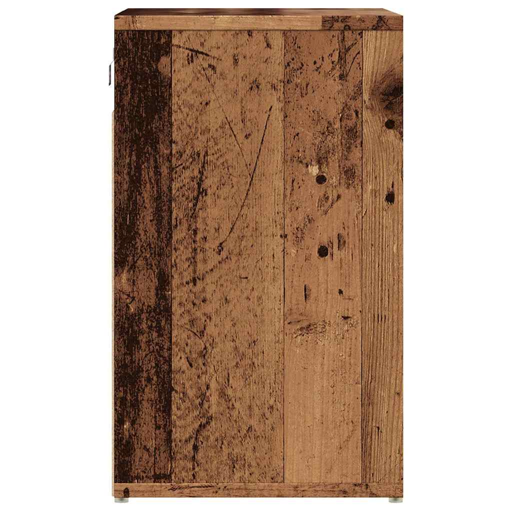 Skoskap 2 stk gammelt tre 52x30x50 cm