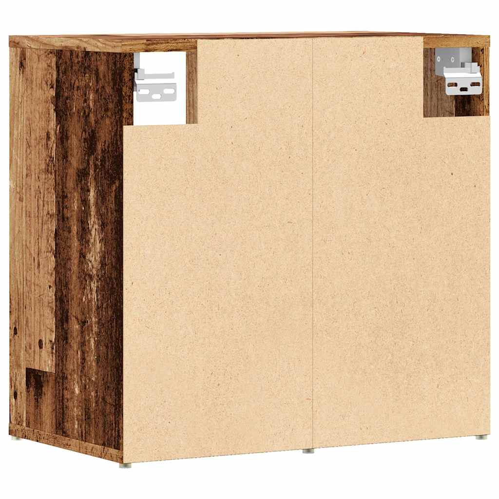 Skoskap 2 stk gammelt tre 52x30x50 cm