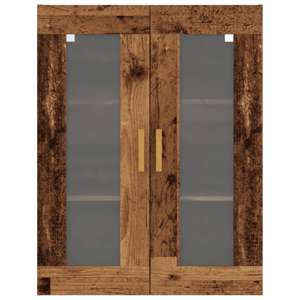 Hengende veggskap gammelt tre 69,5x34x90 cm