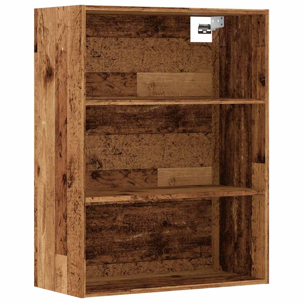 Hengende veggskap gammelt tre 69,5x32,5x90 cm