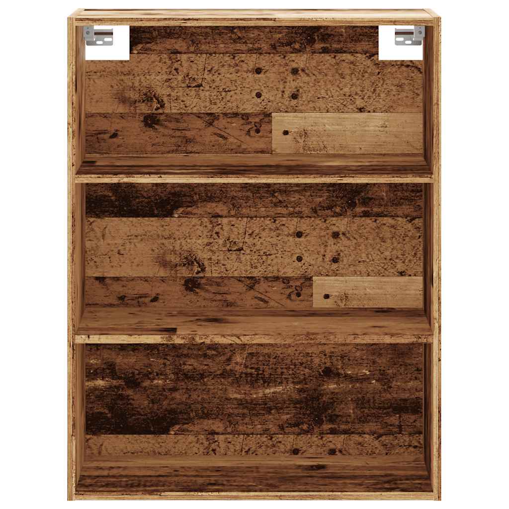 Hengende veggskap gammelt tre 69,5x32,5x90 cm