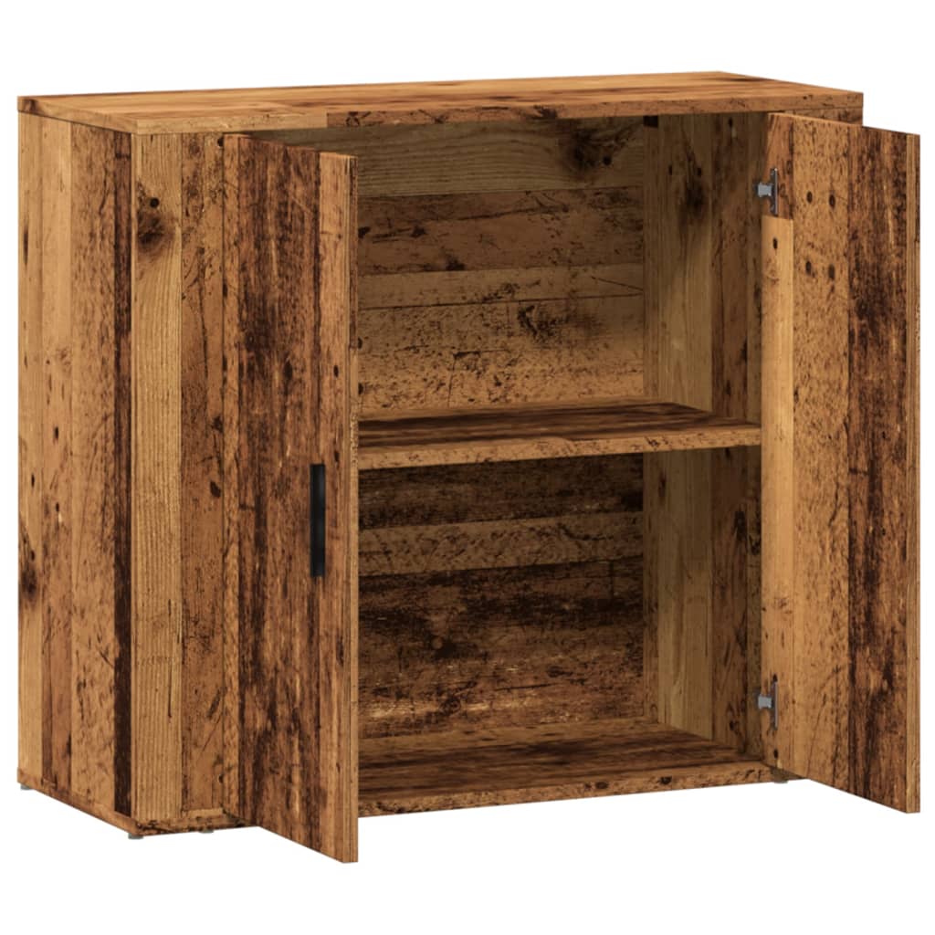 Skjenk gammelt tre 80x33x70 cm konstruert tre