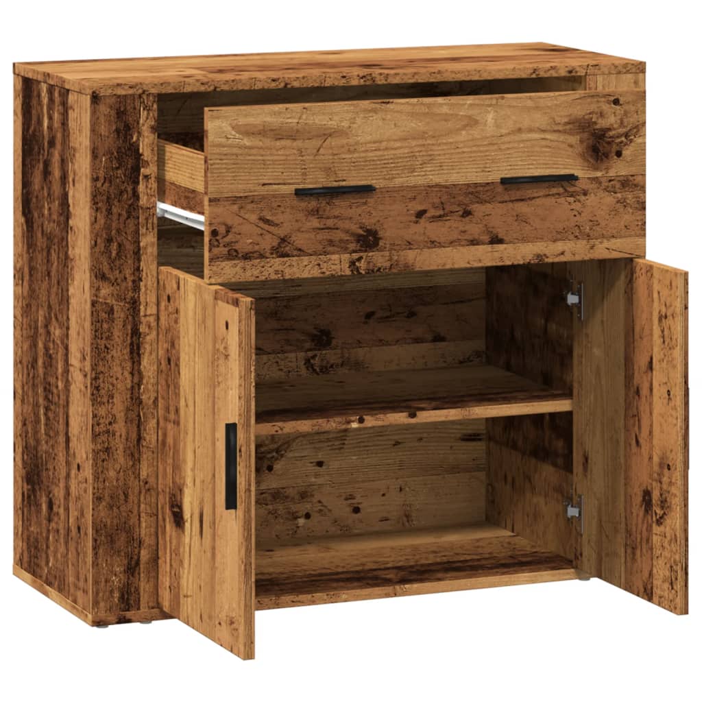 Skjenk gammelt tre 80x33x70 cm konstruert tre