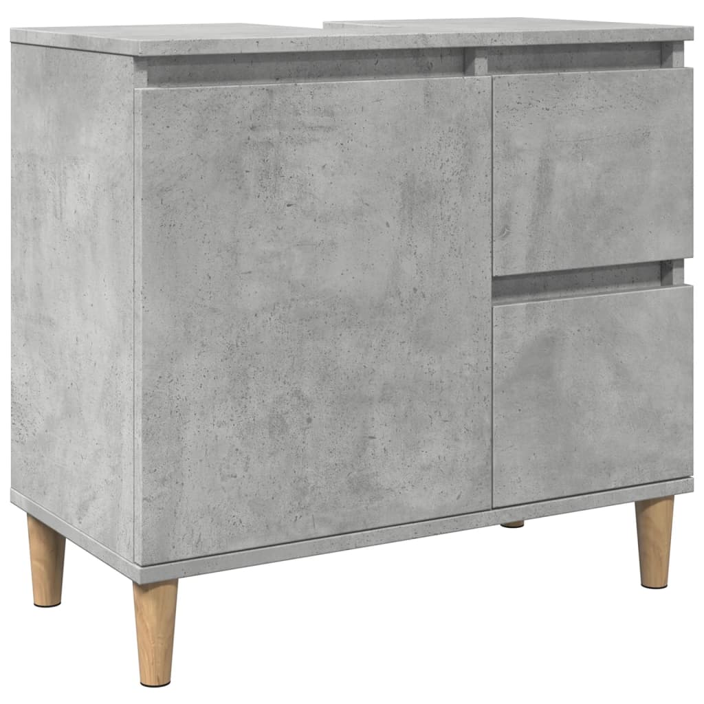 Servantskap betonggrå 65x33x60 cm konstruert tre