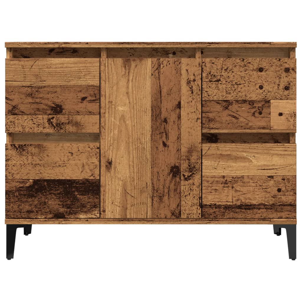 Servantskap gammelt tre 80x33x60 cm konstruert tre