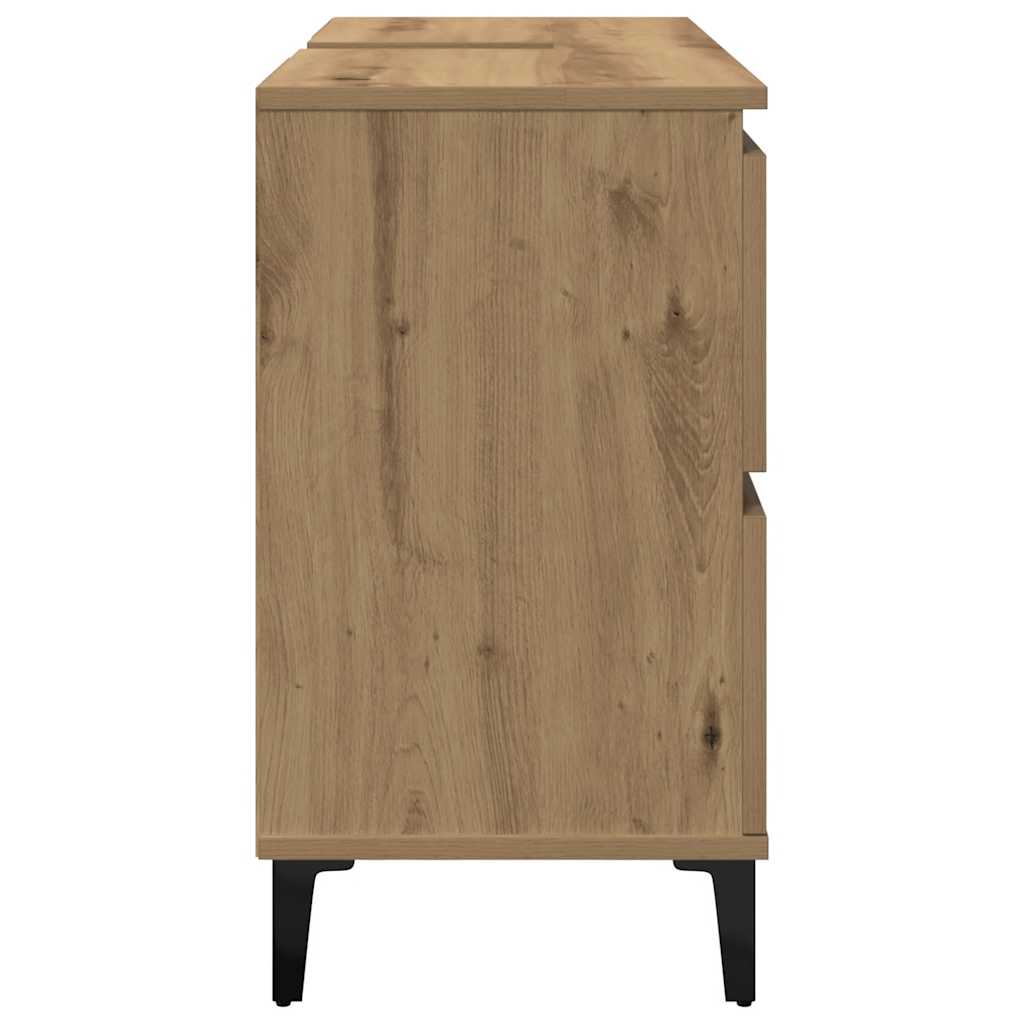 Servantskap artisan eik 80x33x60 cm konstruert tre