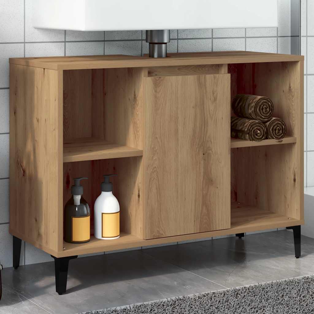 Servantskap artisan eik 80x33x60 cm konstruert tre