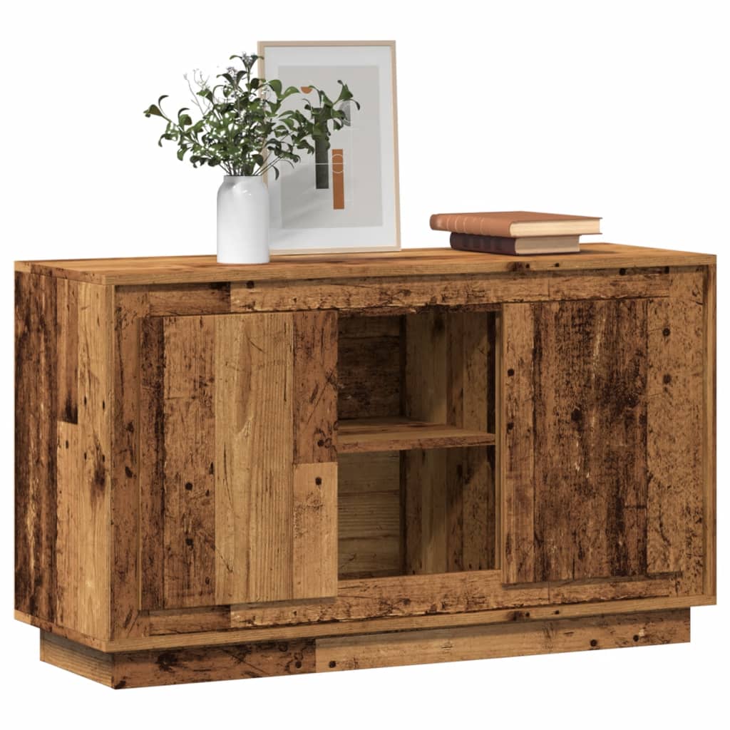 Skjenk gammelt tre 102x35x60 cm konstruert tre
