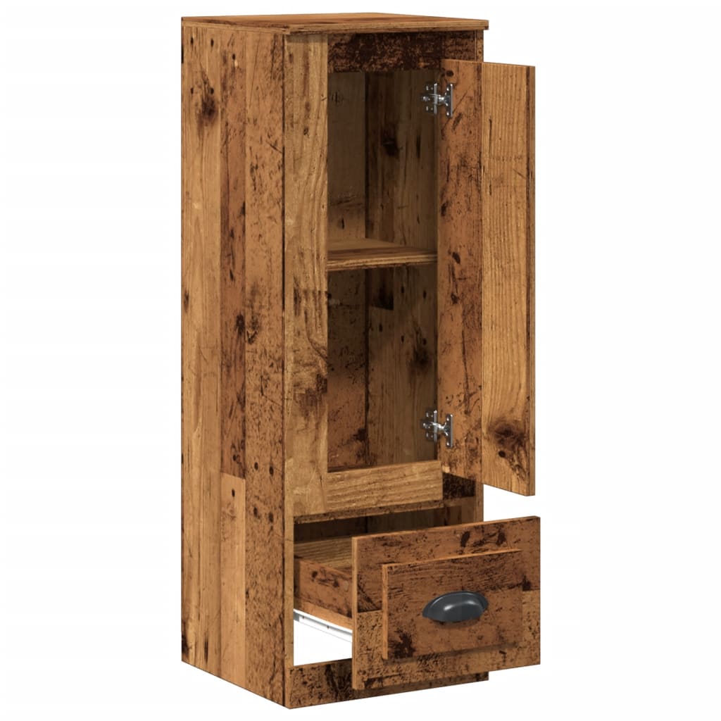 Highboard gammelt tre 36x35,5x103,5 cm konstruert tre
