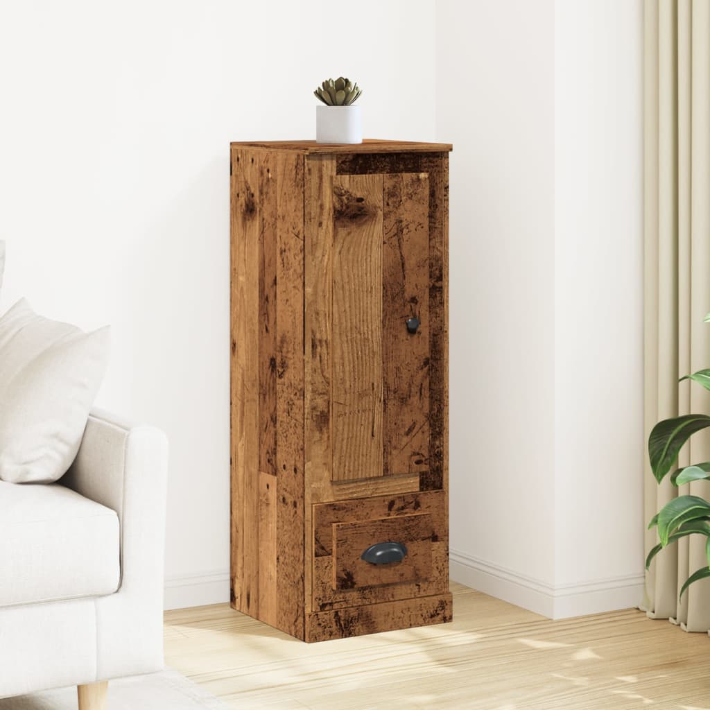 Highboard gammelt tre 36x35,5x103,5 cm konstruert tre