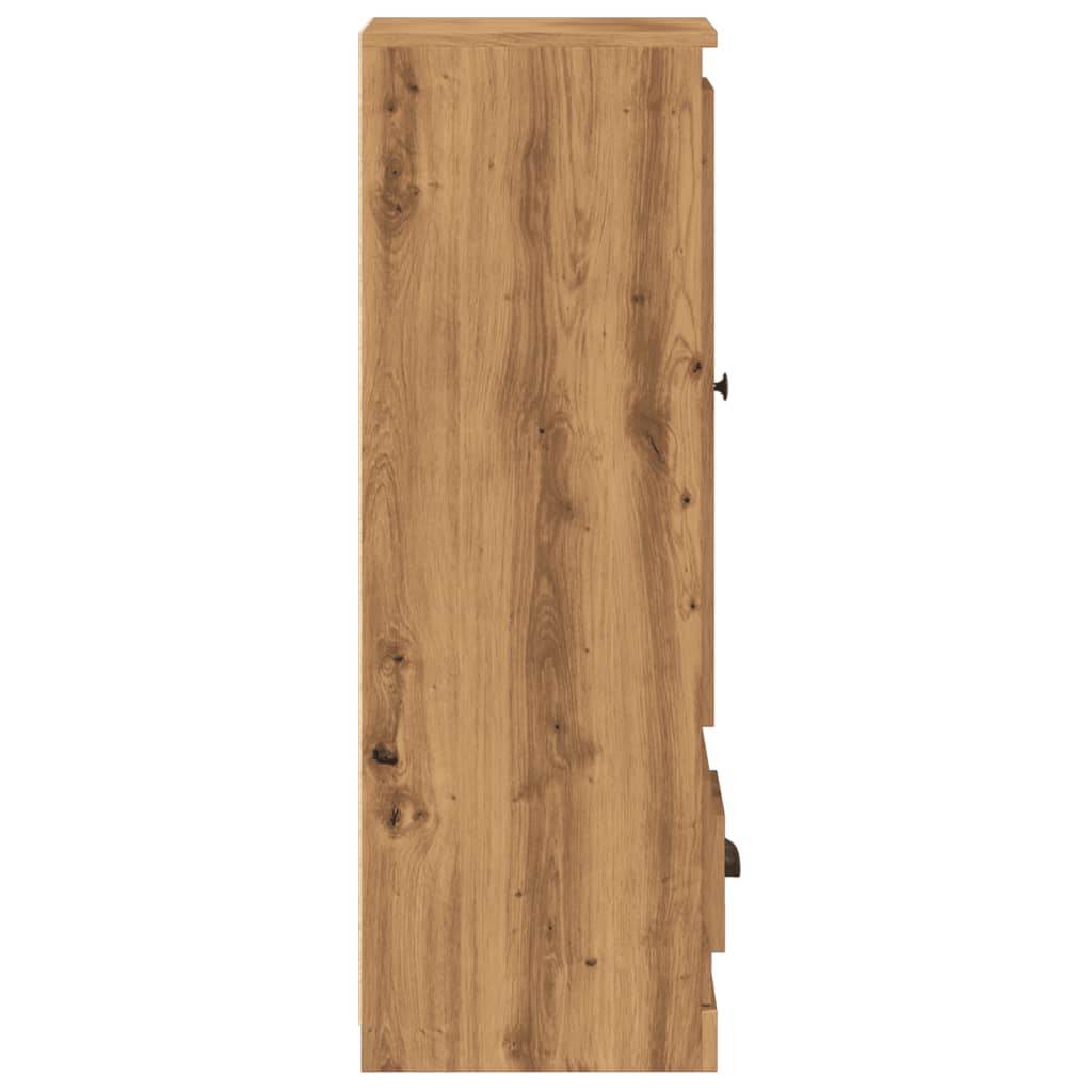 Highboard artisan eik 36x35,5x103,5 cm konstruert tre