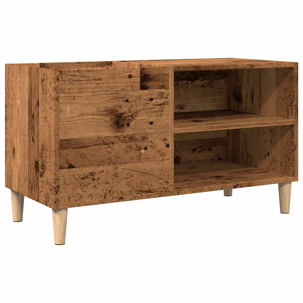 Plateskap gammelt tre 84,5x38x48 cm konstruert tre