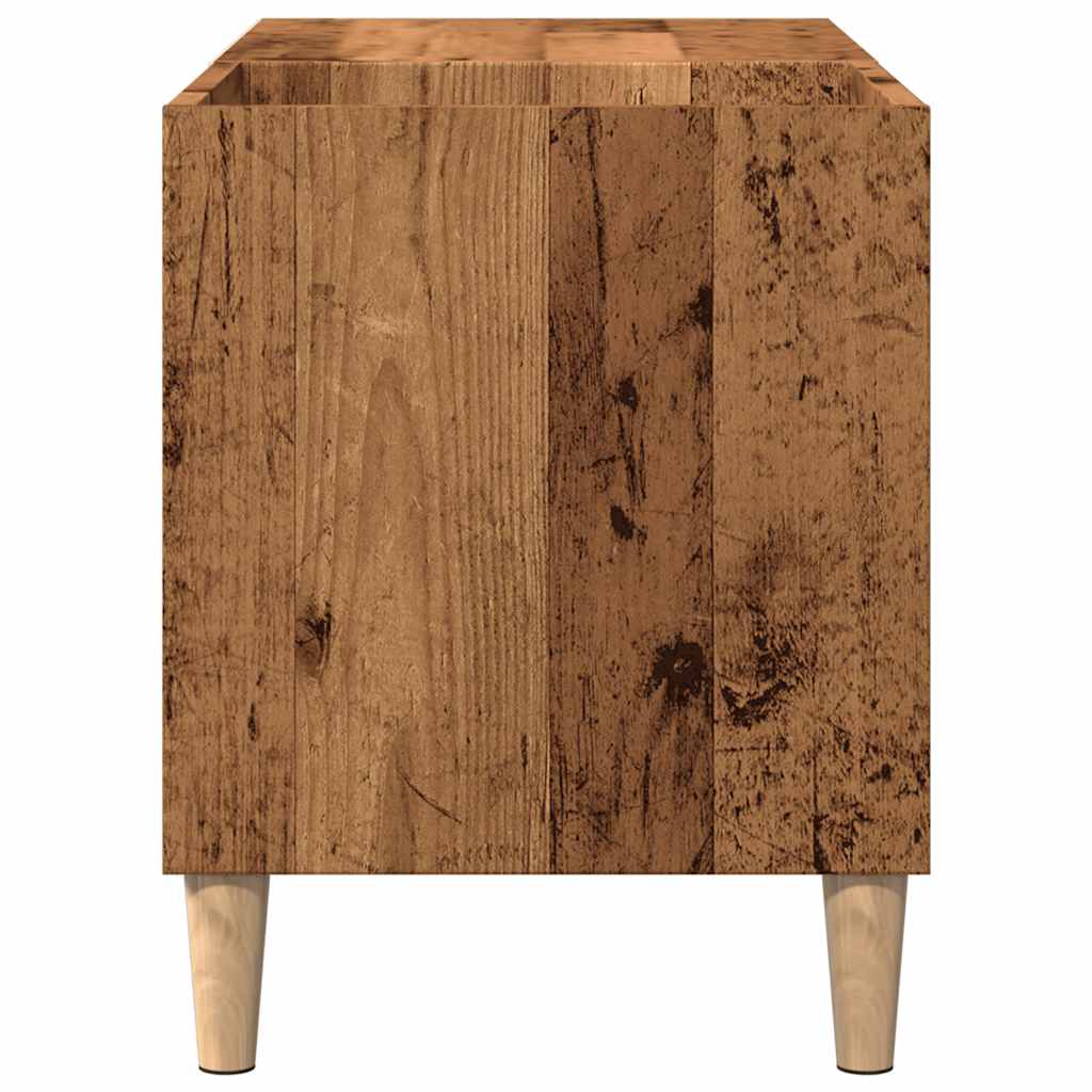 Plateskap gammelt tre 84,5x38x48 cm konstruert tre