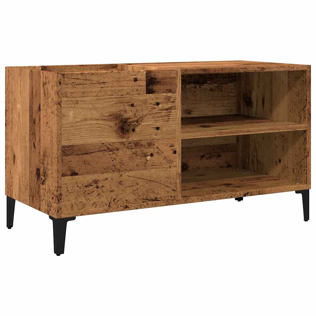 Plateskap gammelt tre 84,5x38x48 cm konstruert tre