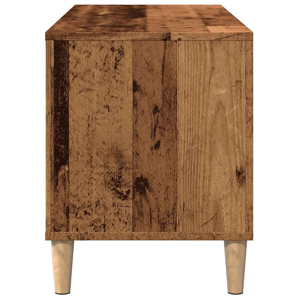 Plateskap gammelt tre 100x38x48 cm konstruert tre