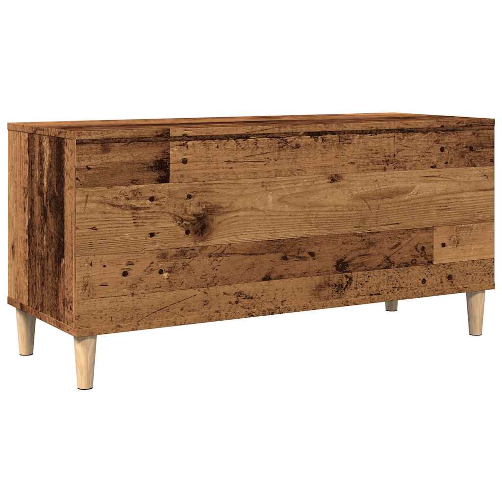 Plateskap gammelt tre 100x38x48 cm konstruert tre