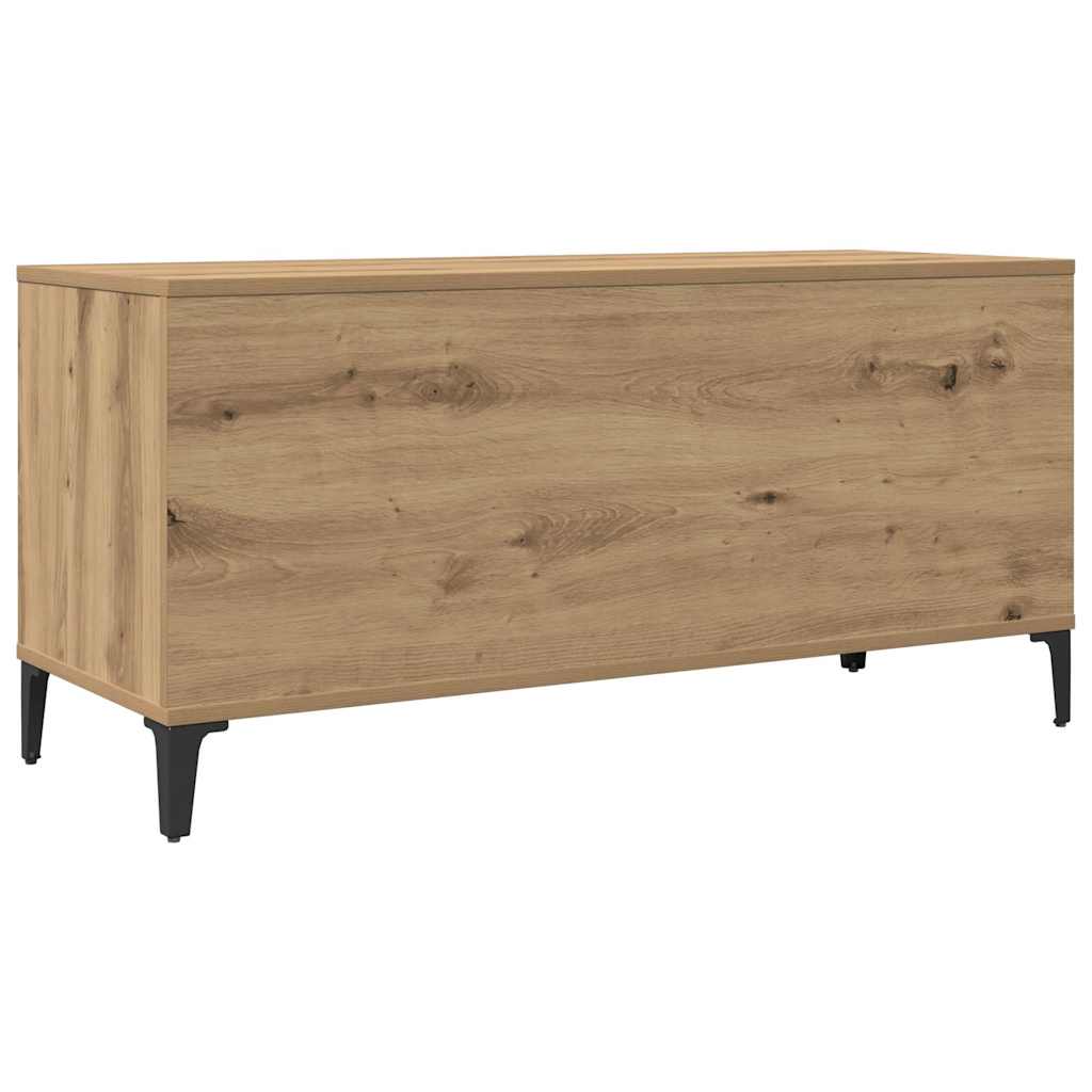 Plateskap artisan eik 100x38x48 cm konstruert tre vidaXL