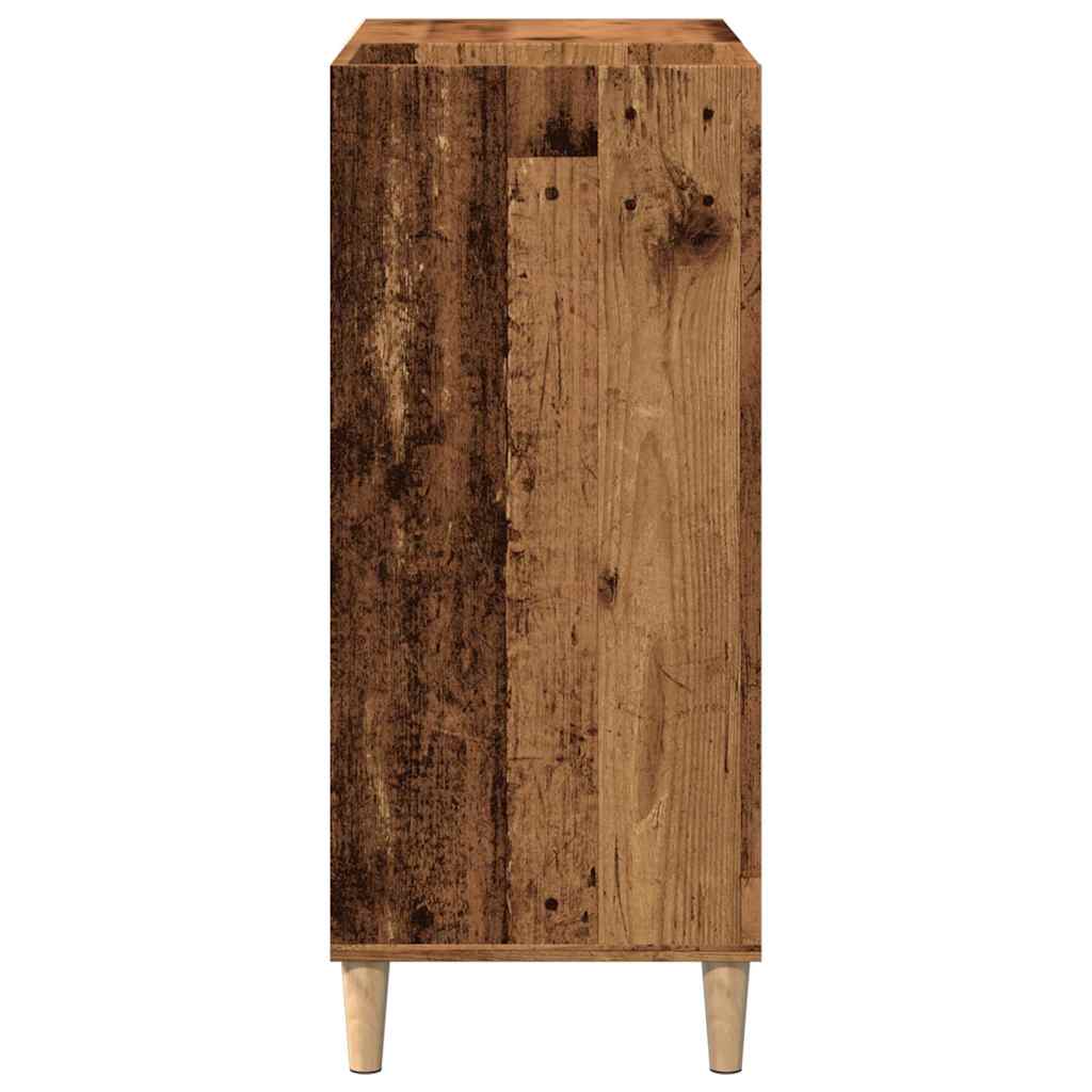 Plateskap gammelt tre 84,5x38x89 cm konstruert tre