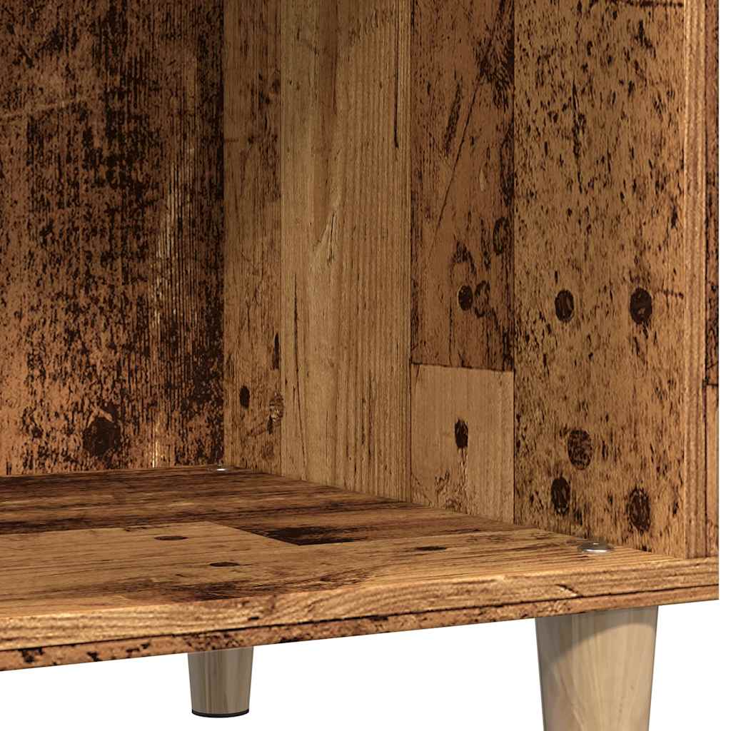 Plateskap gammelt tre 84,5x38x89 cm konstruert tre