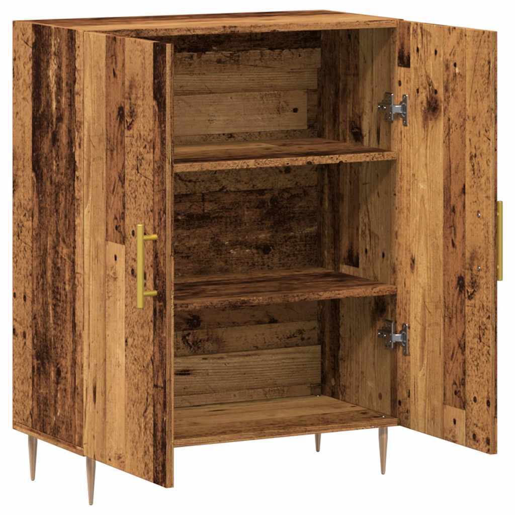 Skjenk gammelt tre 69,5x34x90 cm konstruert tre