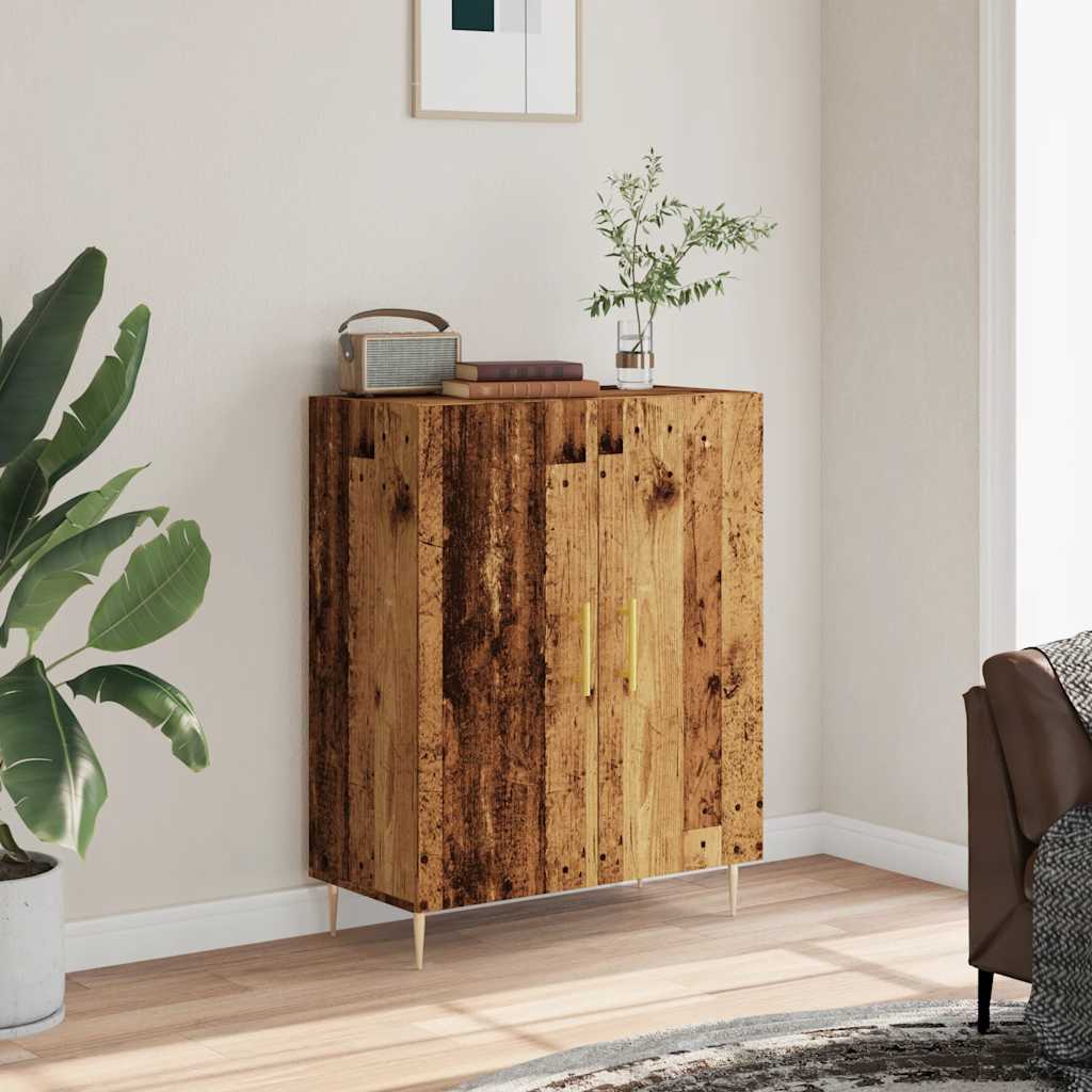 Skjenk gammelt tre 69,5x34x90 cm konstruert tre