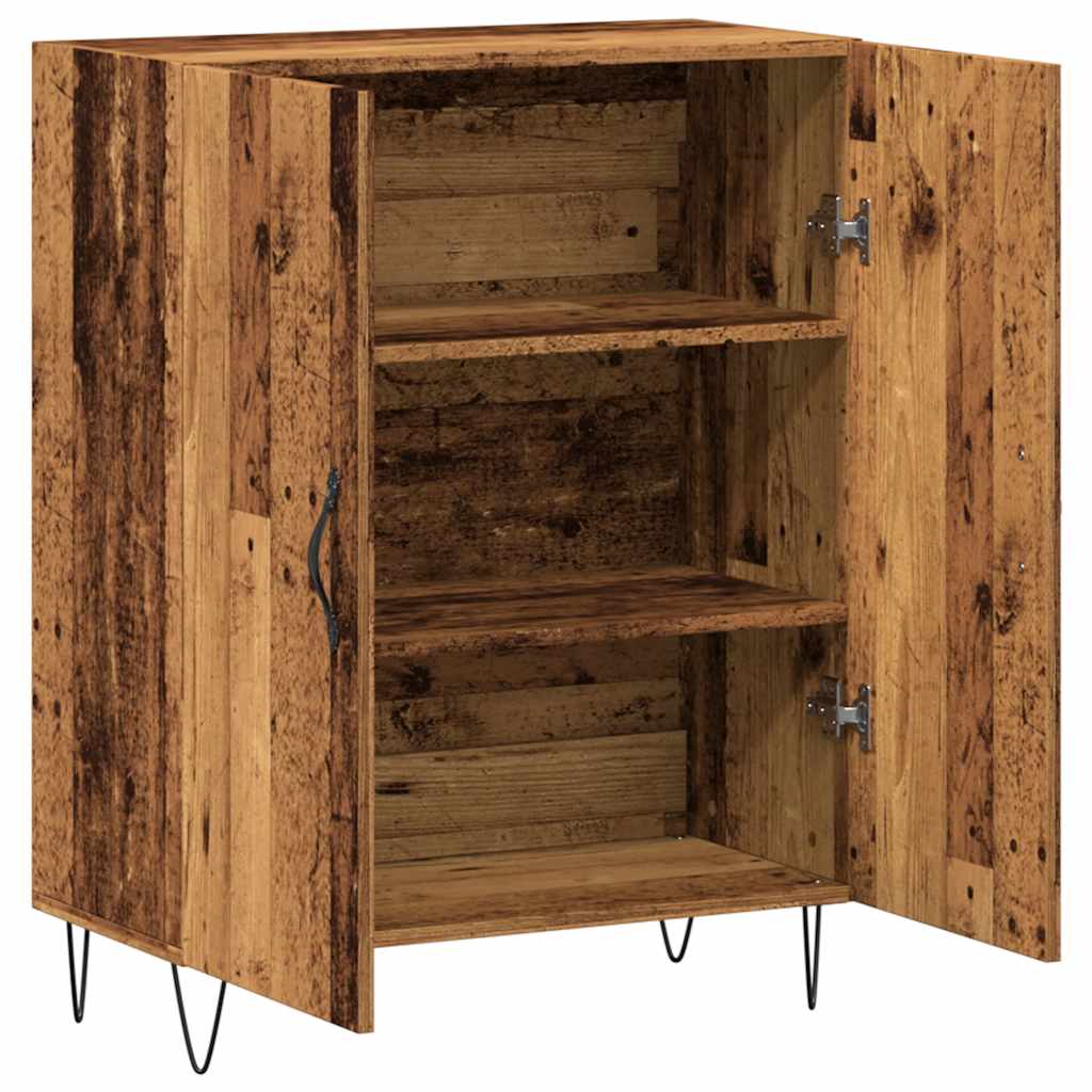 Skjenk gammelt tre 69,5x34x90 cm konstruert tre