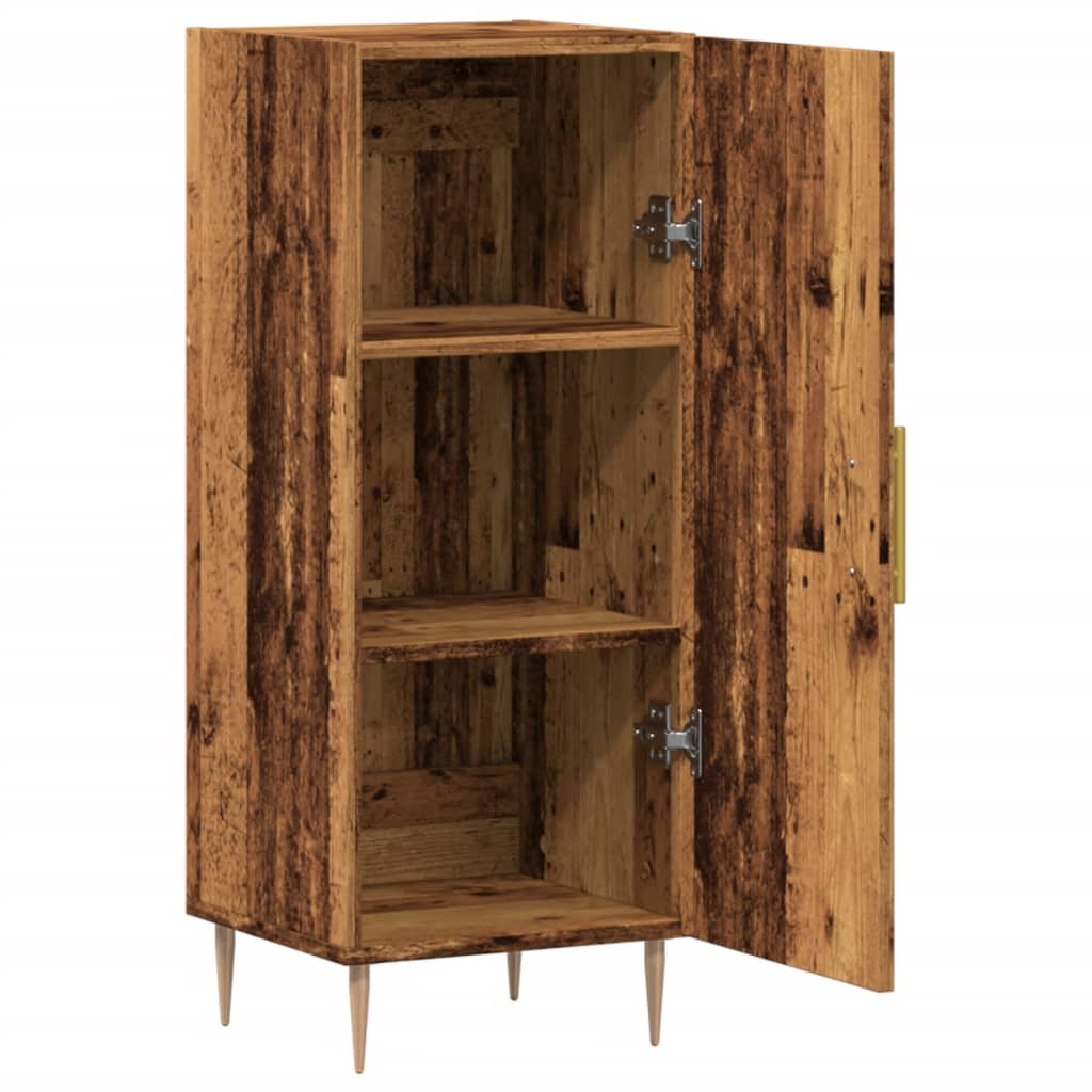 Skjenk gammelt tre 34,5x34x90 cm konstruert tre