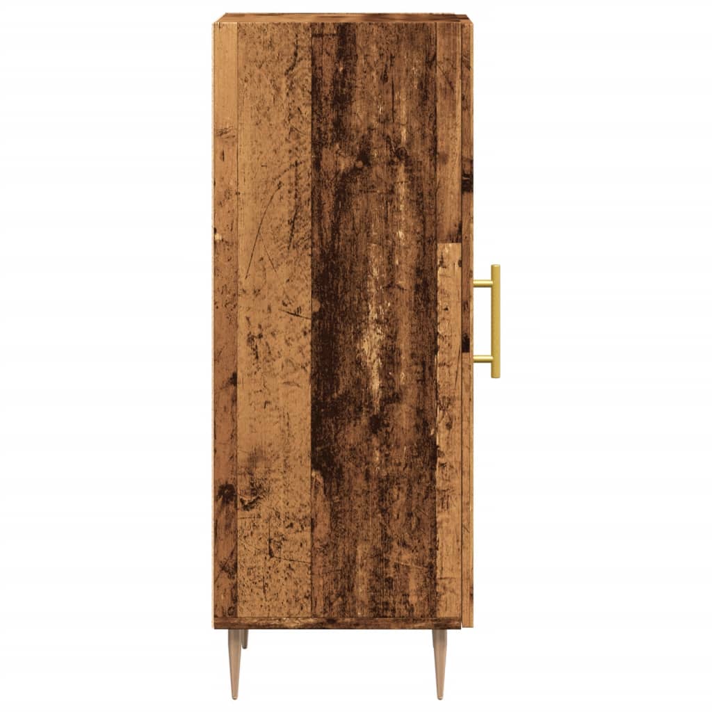 Skjenk gammelt tre 34,5x34x90 cm konstruert tre