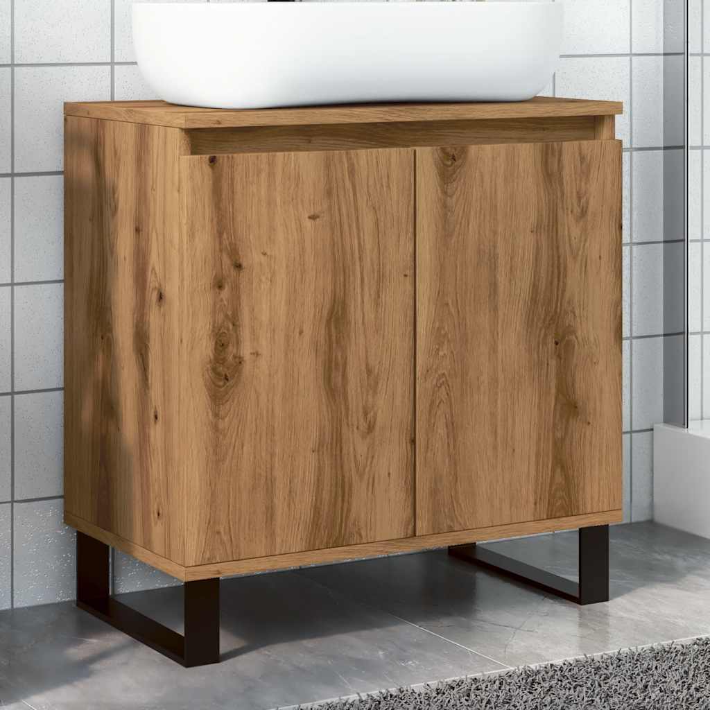 Baderomsskap artisan eik 58x33x60 cm konstruert tre