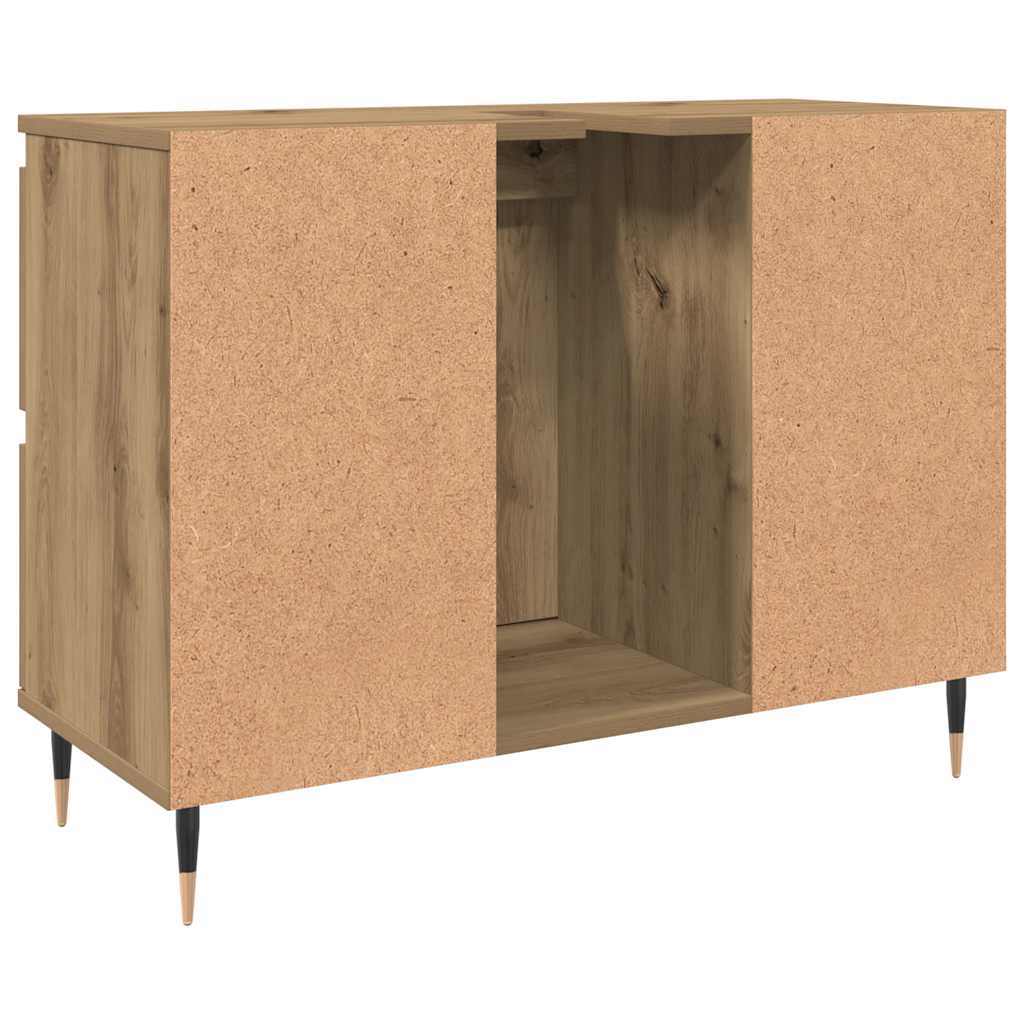 Baderomsskap artisan eik 80x33x60 cm konstruert tre