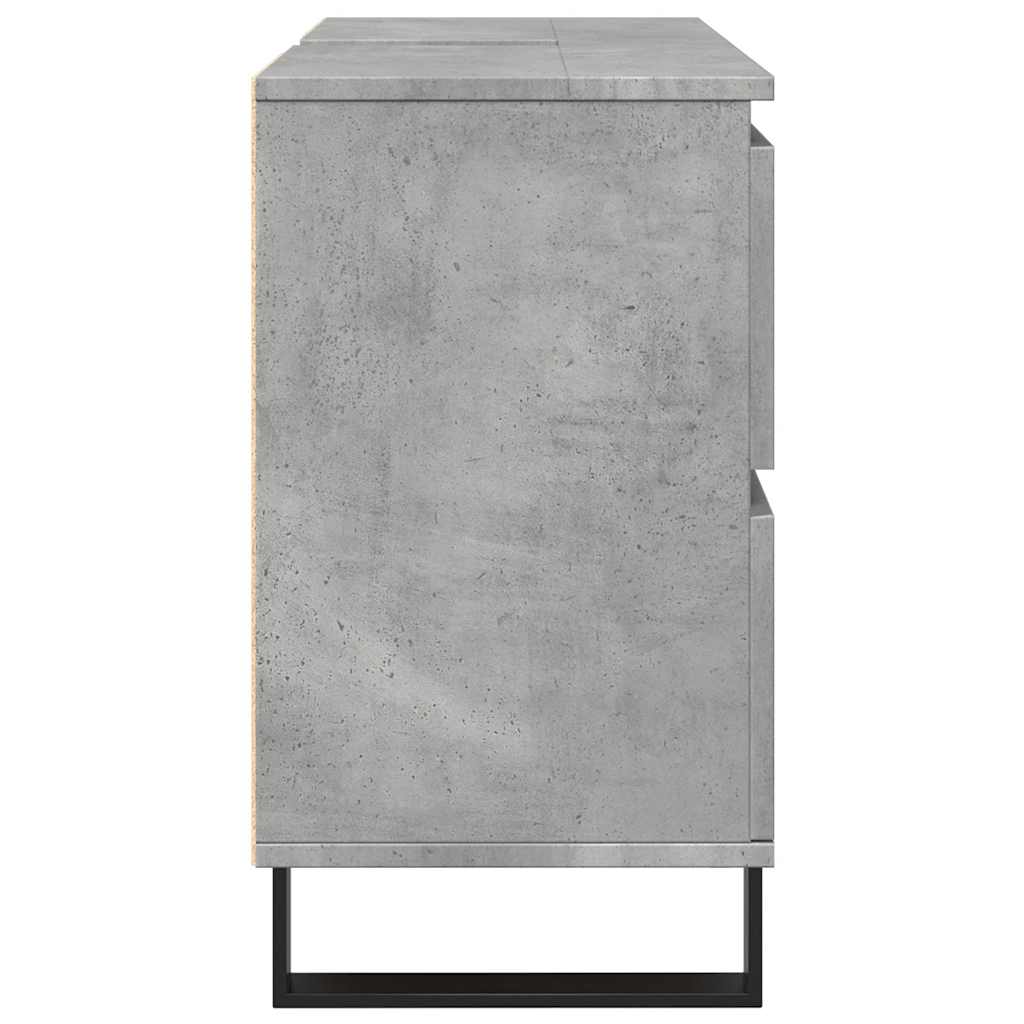 Baderomsservantskap betonggrå 80x33x60 cm konstruert tre