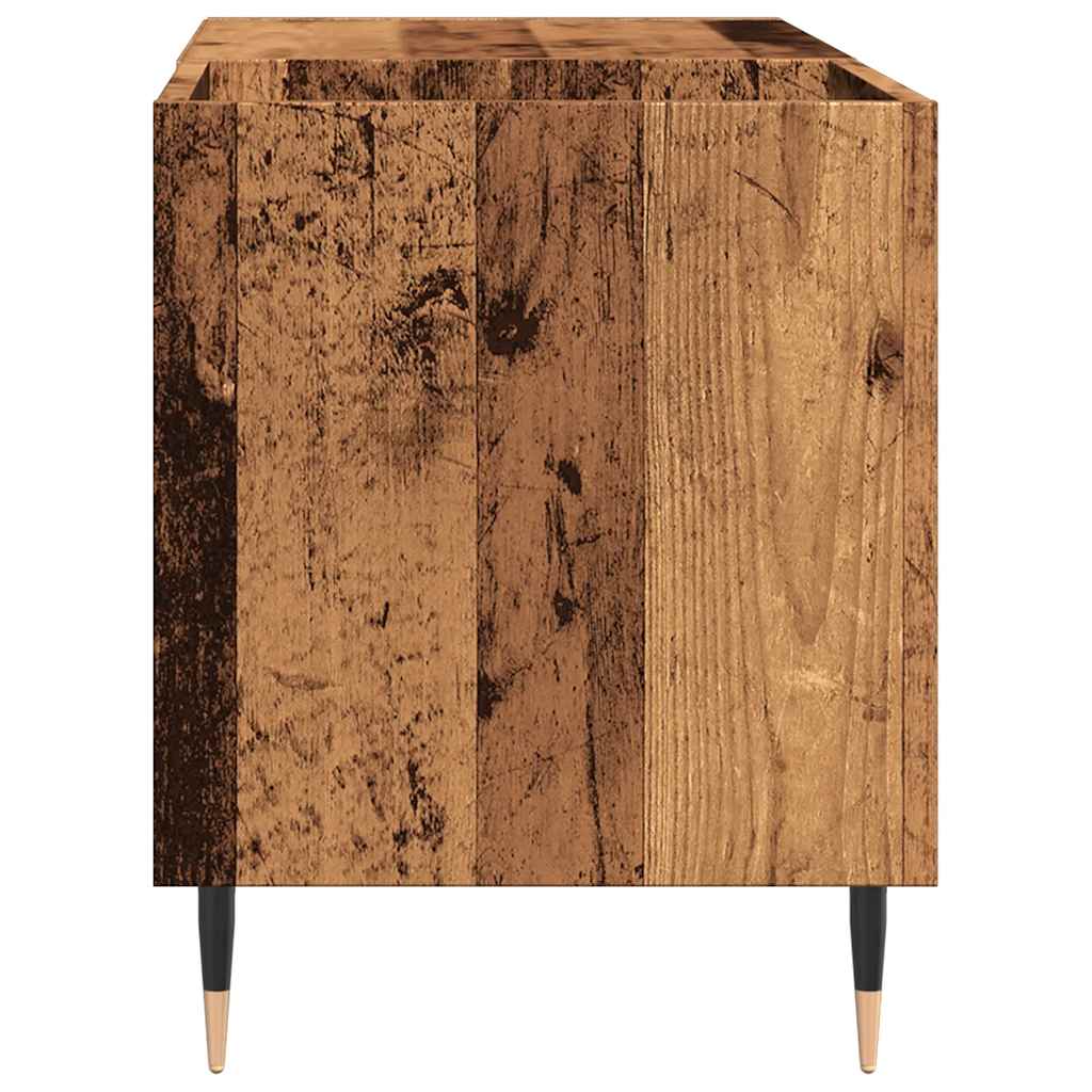 Plateskap gammelt tre 84,5x38x48 cm konstruert tre